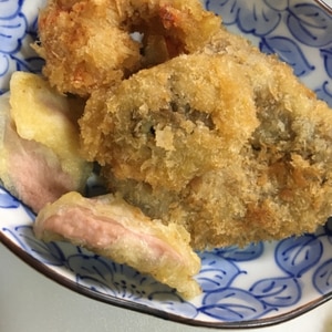 マヨネーズ味のエビフライ